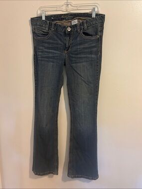 Vintage Y2K Mudd Women's Flare Leg Jeans Low Rise Thick Stitching Size 11